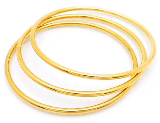 Aura Gold Bangle Set