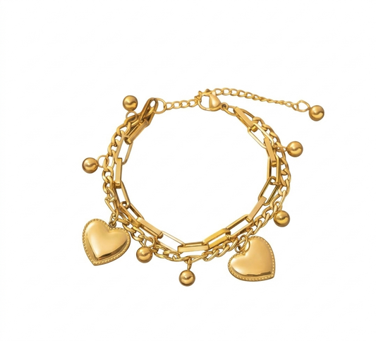 Luxe Heart Charm Bracelet ✨